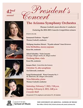 Image: 42nd Annual President's Concert: Arizona Symphony Orchestra & Soloists