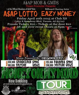 Image: A$AP LOTTO of A$AP MOB and EAZY MONEY of GMDS ENT live in concert