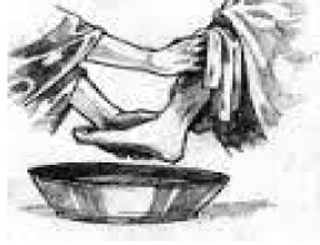 Image: Agape supper & foot washing