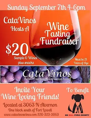 Image: Drink Wine for No Kill Pima County