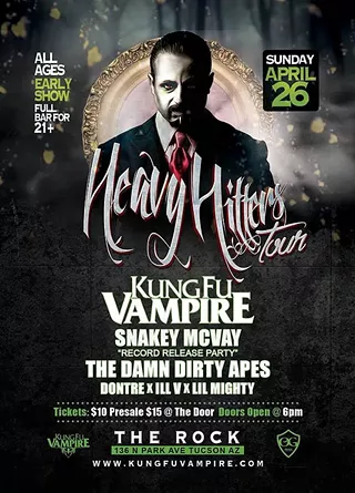 Image: Heavy Hitters Tour, feat Kung Fu Vampire & Snakey McVay