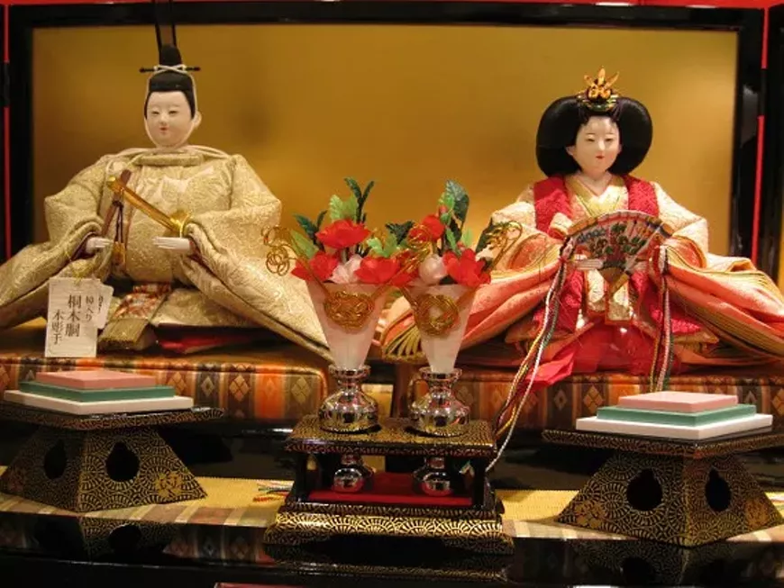 Japaense Hina Dolls Celebrating Girls Day