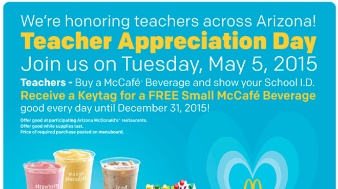 Image: McDonald's Teacher Appreciation Day-May 5