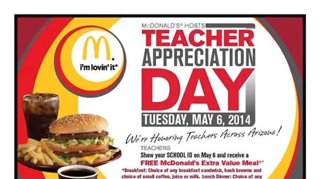 Image: McDonald's Teacher Appreciation Day