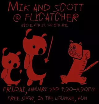 Image: Mik & Scott in the lounge