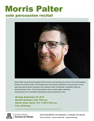Image: Morris Palter Solo Percussion Recital