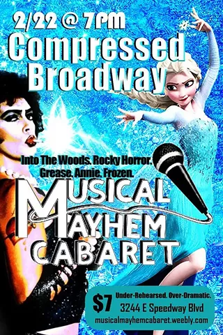 Image: Musical Mayhem Cabaret presents "Compressed Broadway!"