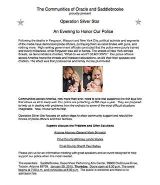 Image: Operation Silver Star: A Tribute To Law Enforcement