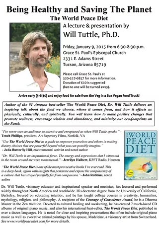 Image: Presentation by Will Tuttle, author of The World Peace Diet