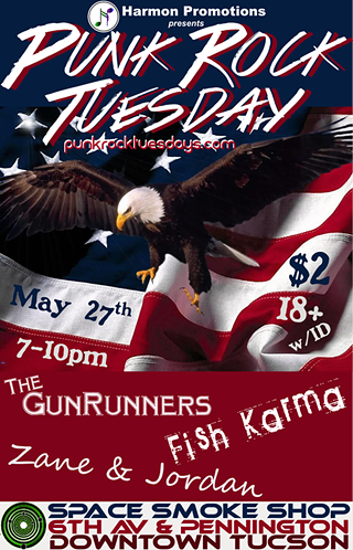 Image: Punk Rock Tuesday feat. Fish Karma, The GunRunners, and Zane & Jordan