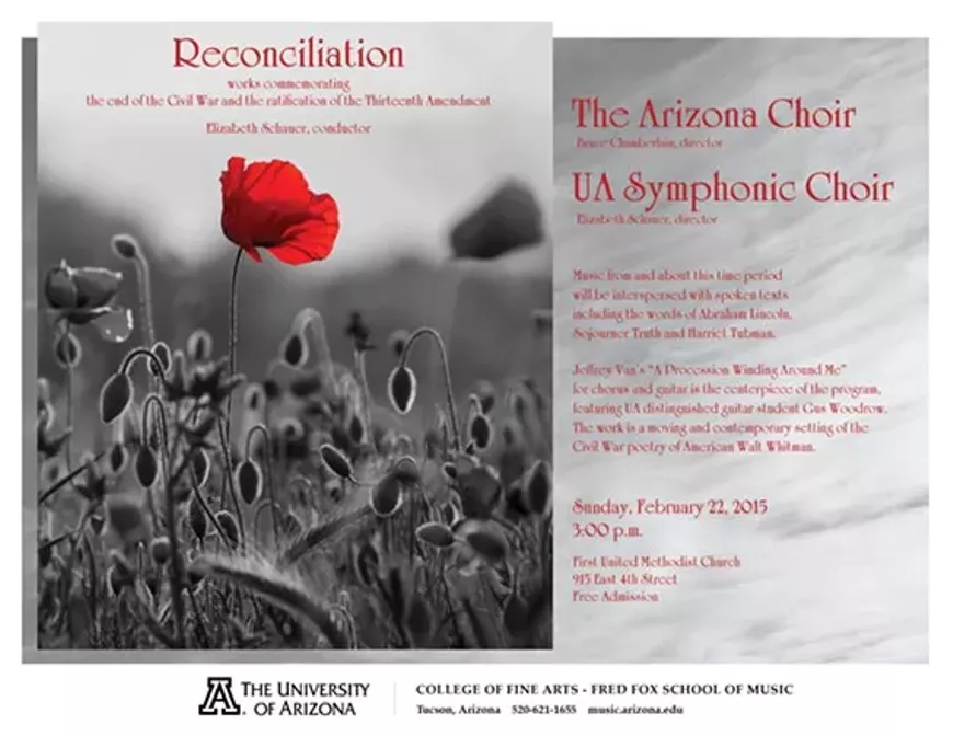 &ldquo;Reconciliation&rdquo; &ndash; The Arizona Choir and UA Symphonic Choir