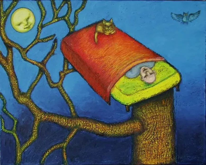"The Dream" - oil stick on canvas