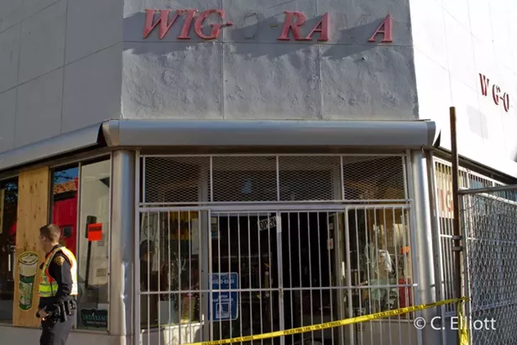 Image: The Grill/Wig-O-Rama Fire