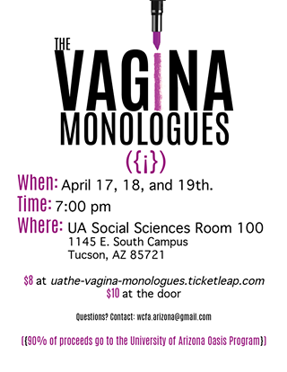 Image: The Vagina Monologues: a UA Community Production