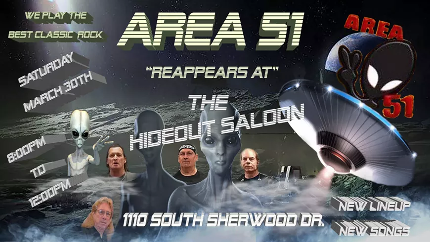 Area 51 Reappears at the Hideout Saloon