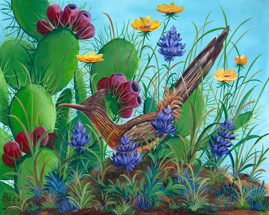Spring Roadrunner by Susan Libby