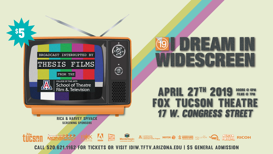 IDIWS 19 Poster designed by Jordan Lorsung for the School of Theatre, Film & Television