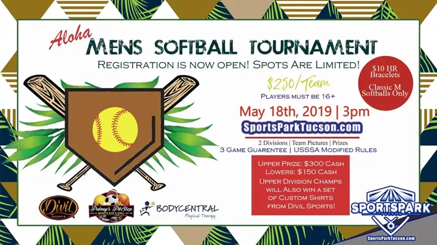 May 18th Softball Tournament Men's 10v10