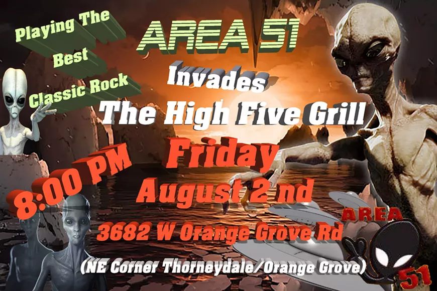 Area 51 Invades the High 5 Grille