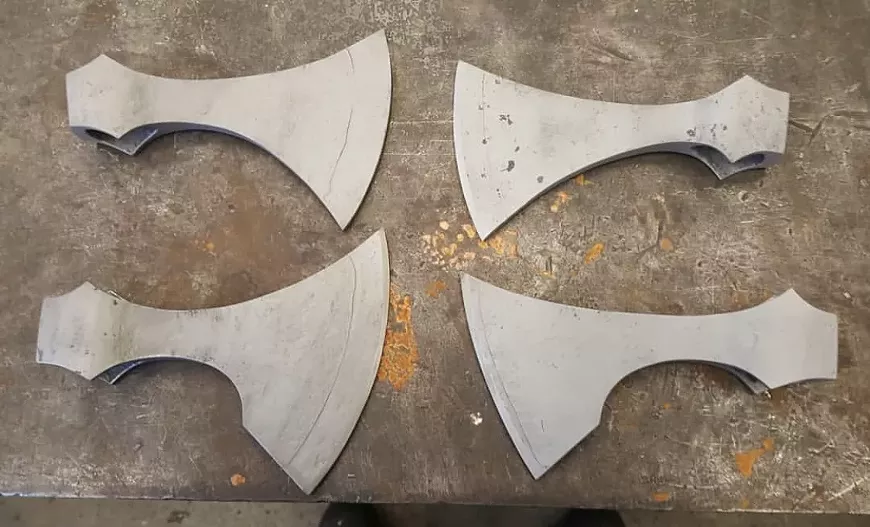 Forged Viking axe heads