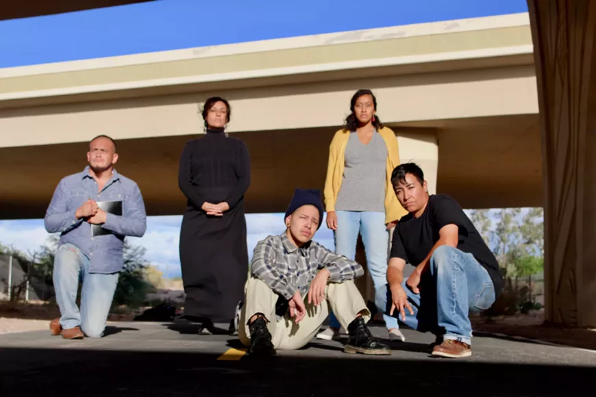 L to R: Luke Salcido, Michelle Tellez, Manny Rivera, Leilani Clark, Mel Dominguez