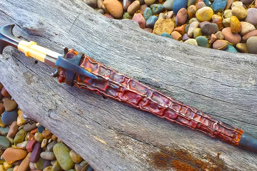 Instructor Jon Wick is an accomplished bladesmith, well-known for his sword-making.