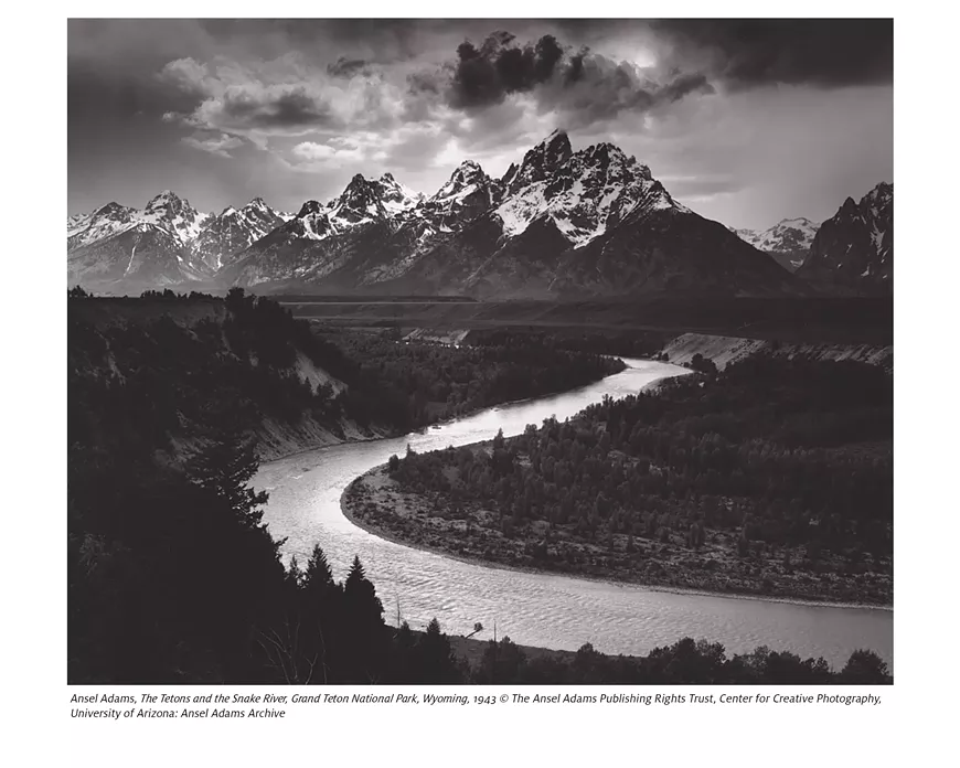 Ansel Adams, "The Tetons and the Snake River, Grand Teton National Park, Wyoming," 1943