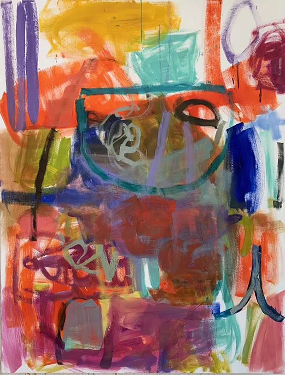 "Patio Table With Chairs," by Tucson artist Joanne Kerrihard, will be in the Davis Dominguez.