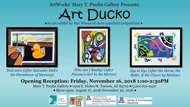Image: Artworks mary t. paulin gallery presents: art ducko by roz weene closing reception