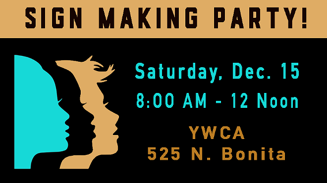 Image: Sign-Making Party for 2019 Tucson Women's March