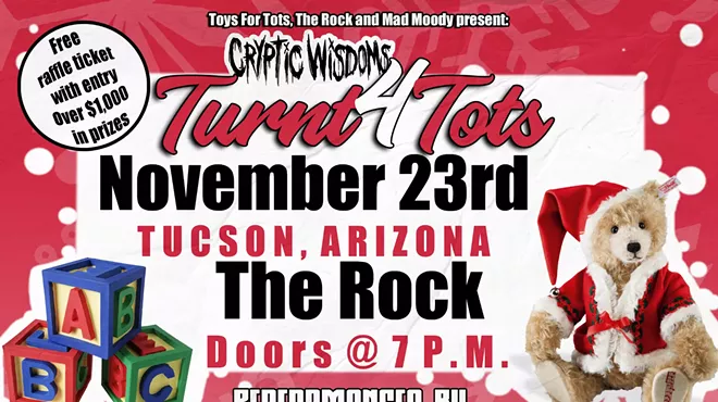 Image: Cryptic Wisdom's "Turn 4 Tots" Holiday Toy Drive & Concert Supporting Tucson Area Toys for Tots
