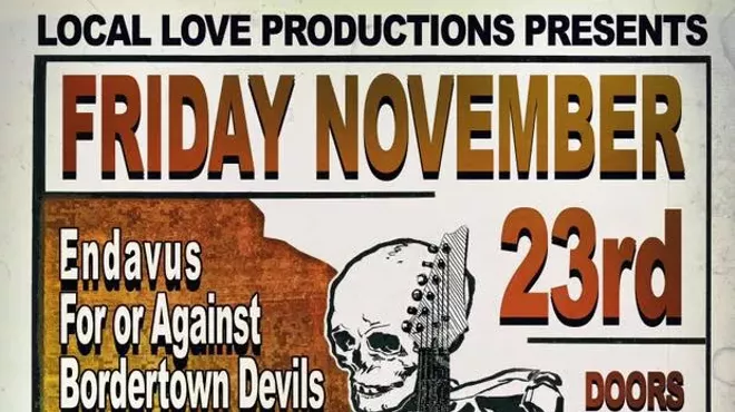 Image: Local Love and 191 Toole Present - Bordertown Devils / For or Against / Fireglass / Gutter Town / Dedwin / Animate Echoes - November 23rd