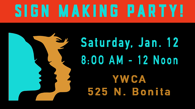 Image: Tucson Women's March 2019 Sign-Making Party
