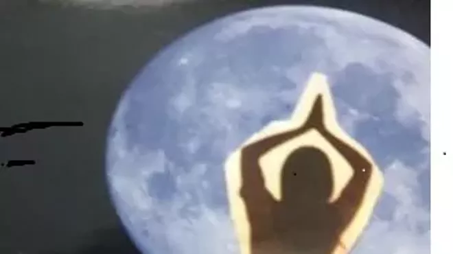 Image: Full moon gentle yoga