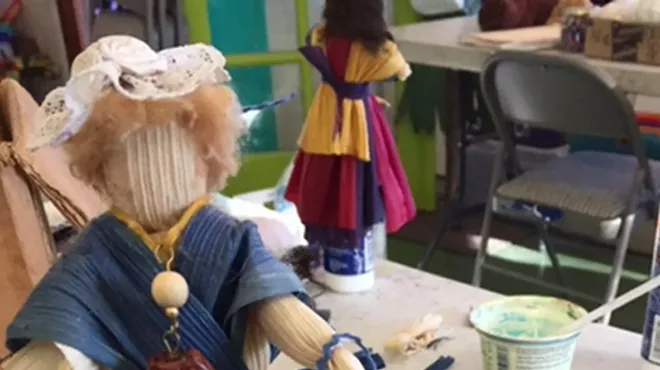 Image: Cornhusk People Playshop with Susan Corl