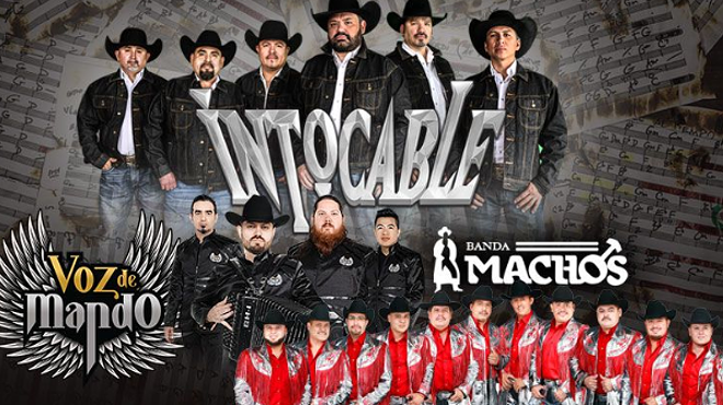 Image: Intocable, Voz de Mando, and Banda Machos