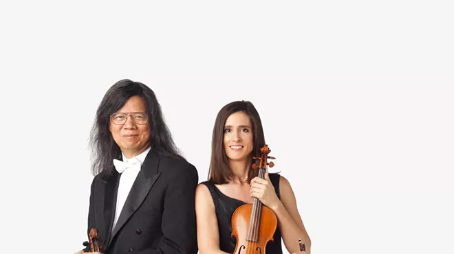 Image: Michael and Melanie Fan - violin duo