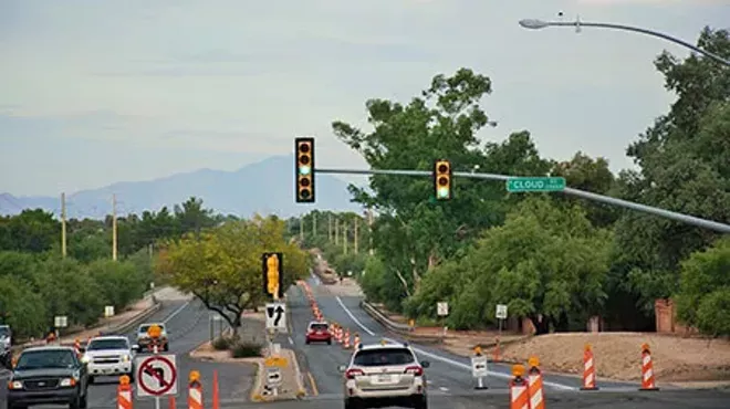 Image: Sabino Canyon Road repaving project