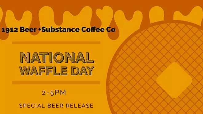 Image: National Waffle Day - 1912 Brewery and Substance Coffee CO