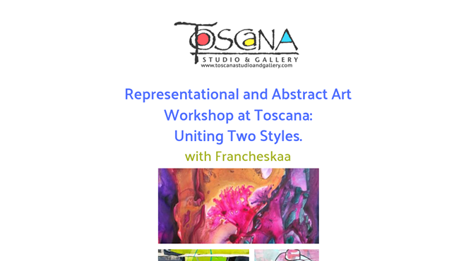 Image: Representational and Abstract Painting Unite, a Two-Day workshop with Instructor Francheskaa,