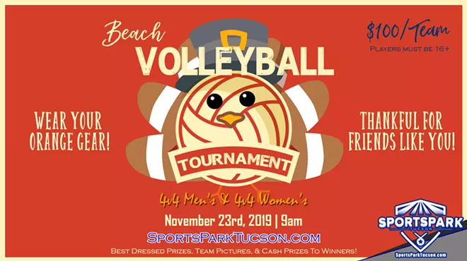 Image: Nov 23rd Thanksgiving Volleyball Tournament Men's and Women's 4v4 - A/B in Tucson