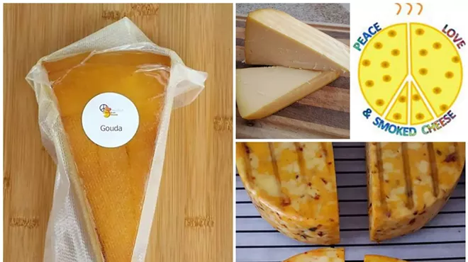 Image: Button Brew House Beer Pairing featuring Peace Love & Smoked Cheese