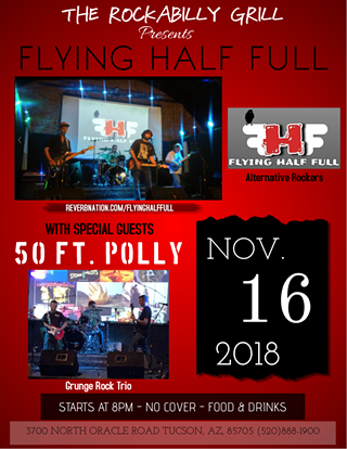 Image: 2 BANDS 50 FT POLLY AND FLYING HALF FULL
