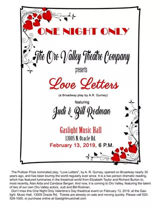 Image: Love Letters - Presented by Oro Valley Theatre Company