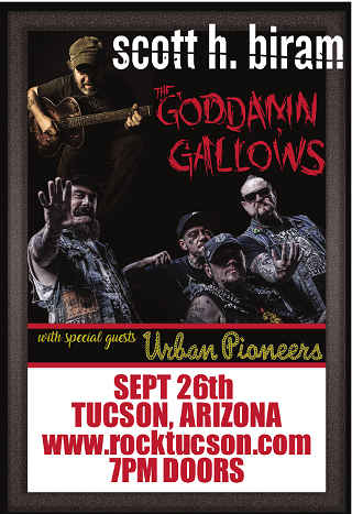 Image: Scott H. Biram, Goddamn Gallows and Urban Pioneers