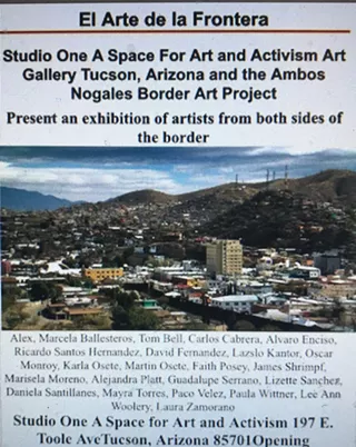Image: Nogales Border Art Project Plastic Arts Corridor