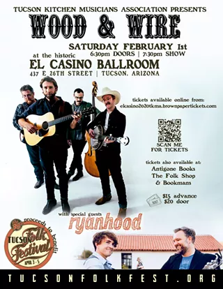 Image: Grammy-Nominated Wood & Wire Make Tucson Debut on February 1 with Ryanhood at El Casino Ballroom to Benefit 35th Annual Tucson Folk Festival
