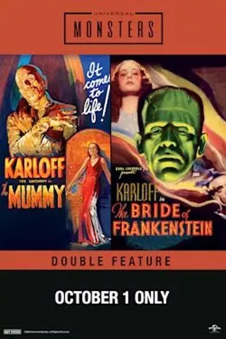 Image: The Mummy (1932) & The Bride of Frankenstein (1935) Double Feature