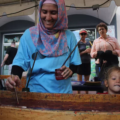 Image: The foods and booths of TMY