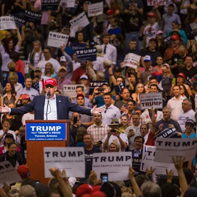 Image: Donald Trump Makes Campaign Stop In Tucson